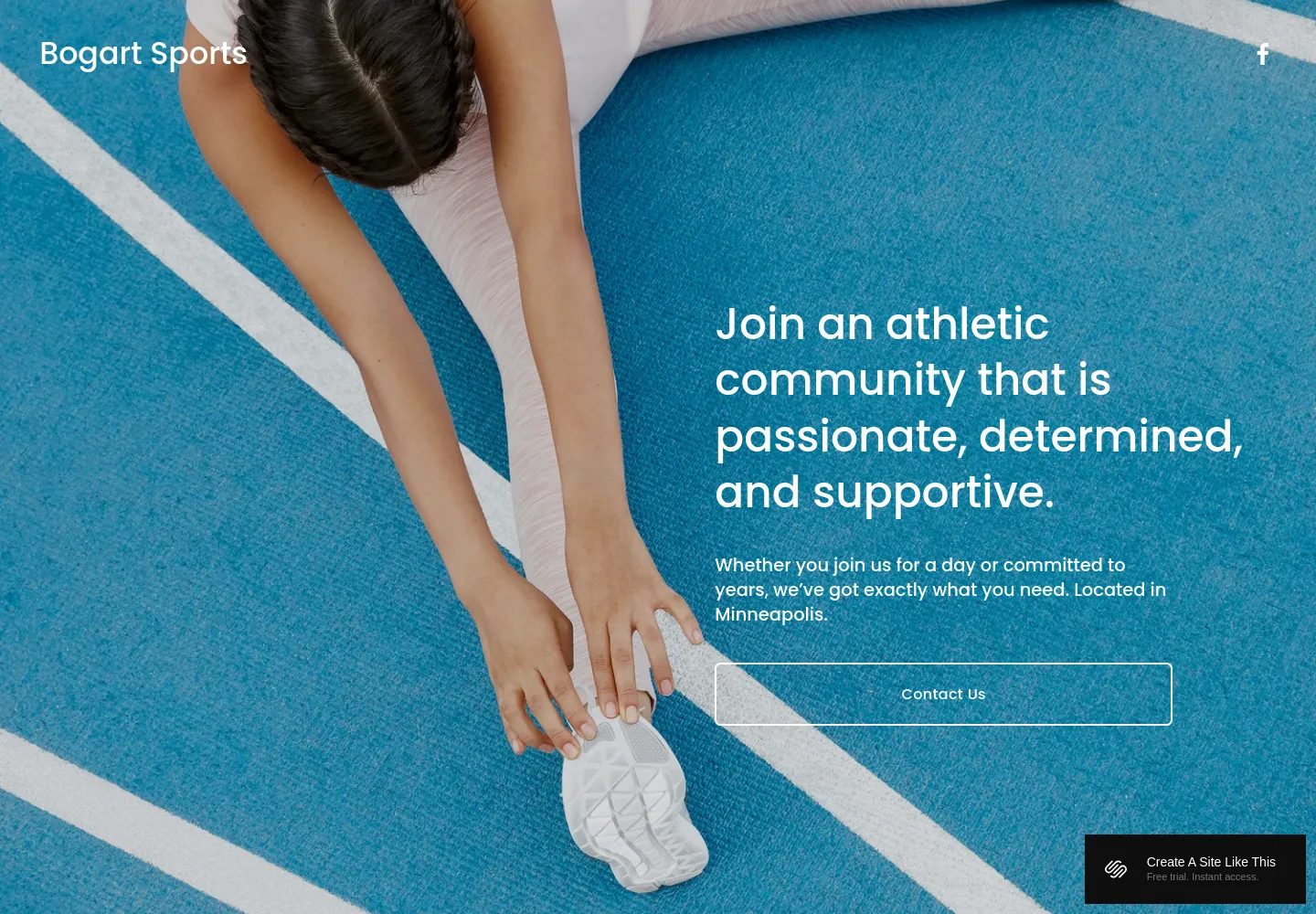 Bogart Squarespace template demo screenshot