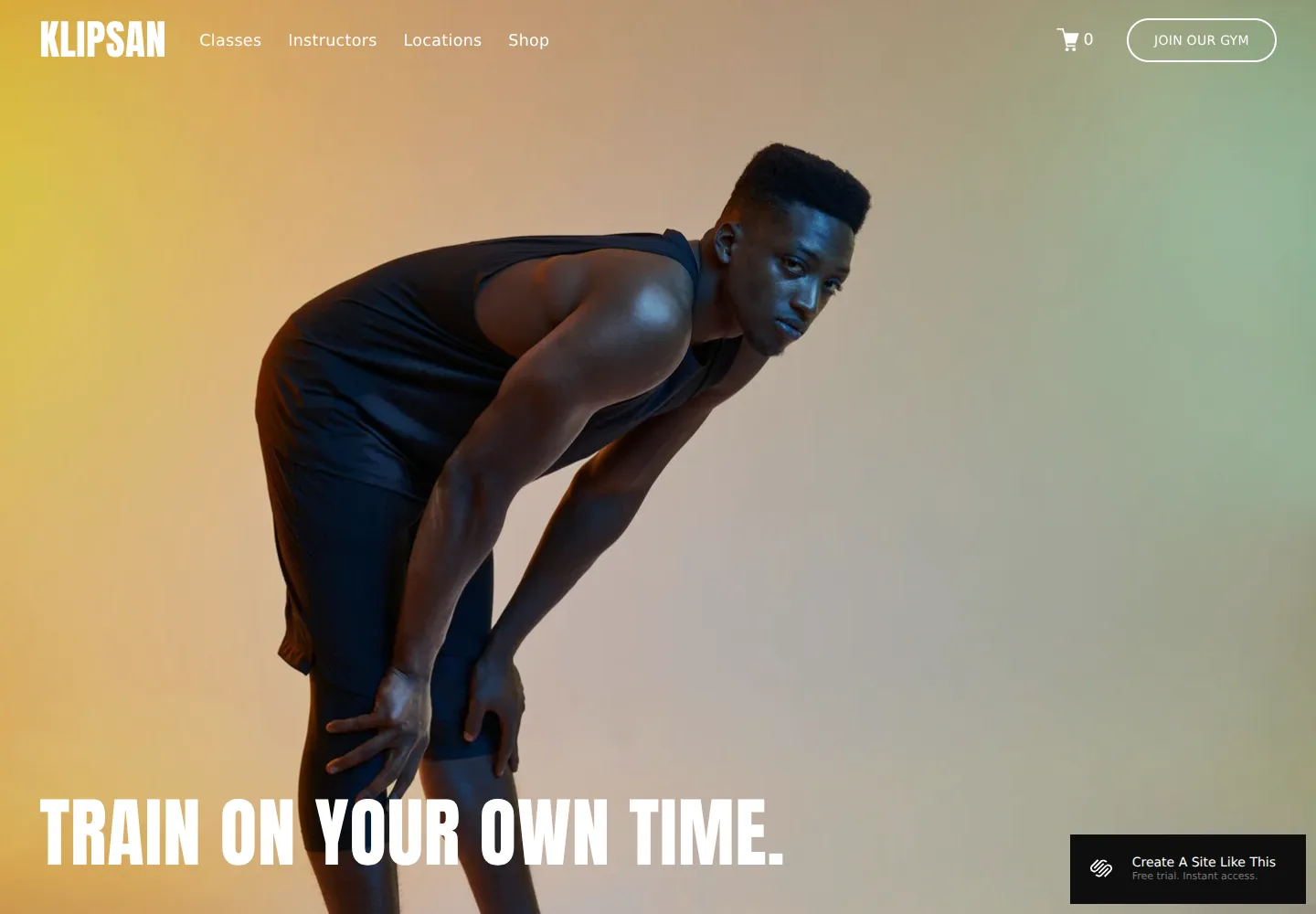 Klipsan Squarespace template demo screenshot