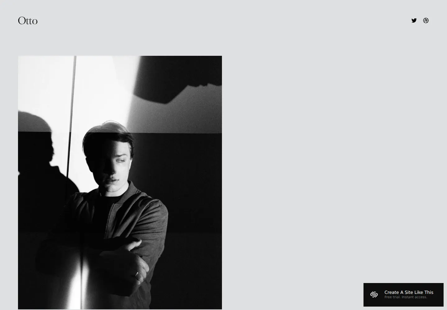Otto Squarespace template demo screenshot